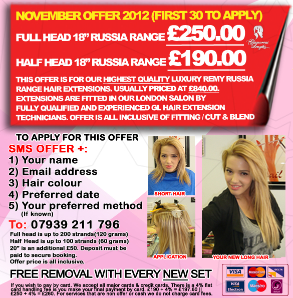 modeloffernew1234 020 7993 4826 Belle Salons London Hair