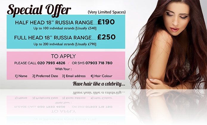 Offers - 020 7993 4826 | Belle Salons | London Hair Extensions Salon 020  7993 4826 | Belle Salons | London Hair Extensions Salon